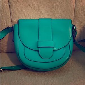 Faux leather teal shoulder bag from ANDAWAY (Target)